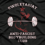 Swoletariat Bodybuilding Club Socialist Anti-Fascist T-Shirt