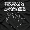 Funny Place Cat Here Arrow Humor T-Shirt
