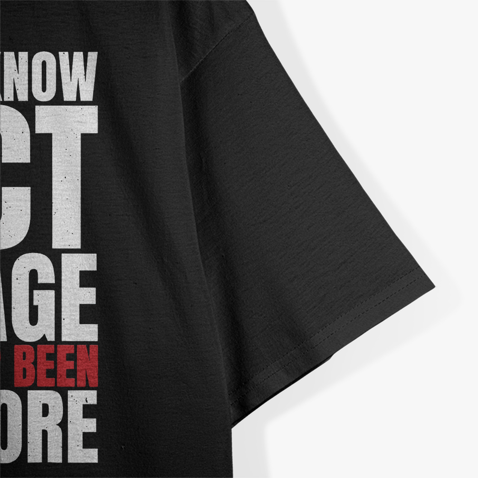 I Don’t Know How to Act My Age - Funny Aging Quote T-Shirt