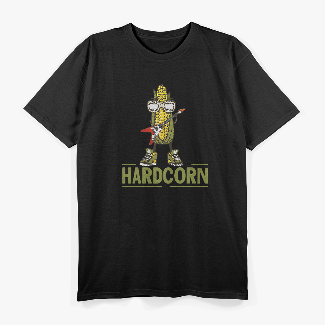 HardCorn – Funny Rock Music Guitar Corn Band T-Shirt