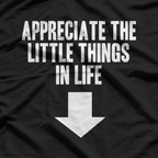 Appreciate the Little Things Funny Dirty Joke T-Shirt