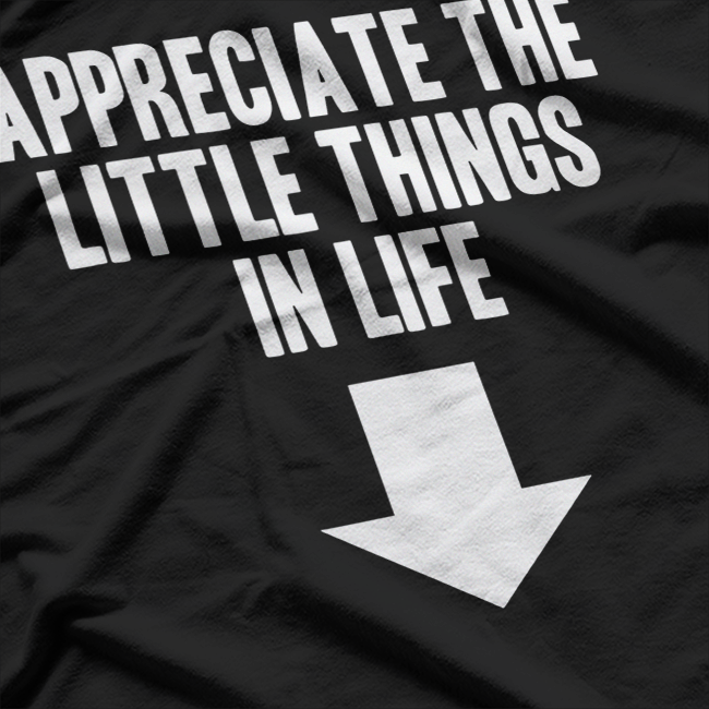 Appreciate the Little Things Funny Dirty Joke T-Shirt