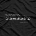 Society System Admin Funny IT Tech Sysadmin Geek Humor T-Shirt