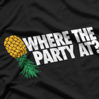 Where The Party At? Upside Down Swinger T-Shirt