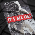 Fake Moon Landing Conspiracy Theorist Space NASA Hoax Meme T-Shirt