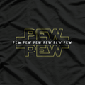 Funny Pew Pew Pew Sound Effect Gun Meme Humor Lover T-Shirt