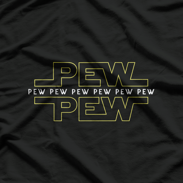 Funny Pew Pew Pew Sound Effect Gun Meme Humor Lover T-Shirt