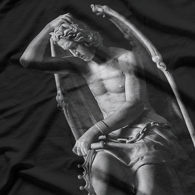 Lucifer Light Occult Dark Gothic Art Statue T-Shirt