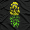 Retro Upside Down Pineapple Skull T-Shirt
