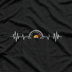 Car Speedometer Auto Mechanic Guys Heartbeat T-Shirt