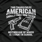 Guns and Holy Bible – American Patriot Second Amendment T-Shirt
