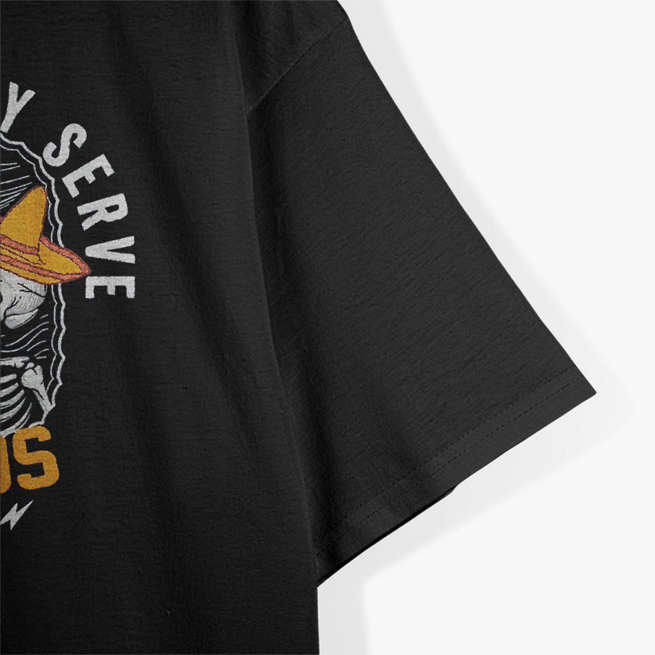 I Hope They Serve Tacos in Hell Funny Skeleton Foodie Meme T-Shirt