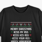 Merry Christmas, Kiss My Ass: Funny Holiday T-Shirt