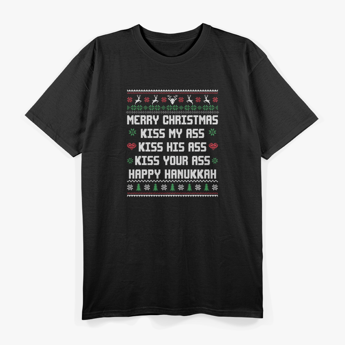 Merry Christmas, Kiss My Ass: Funny Holiday T-Shirt
