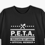 People Eating Tasty Animals Funny Meat Lover BBQ Humor T-Shirt