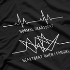 Heartbeat Fangirling Funny Fan Obsessed Music Lover T-Shirt