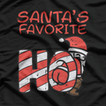 Santa's Favorite Funny Naughty Xmas Holiday Humor T-Shirt