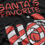 Santa's Favorite Funny Naughty Xmas Holiday Humor T-Shirt