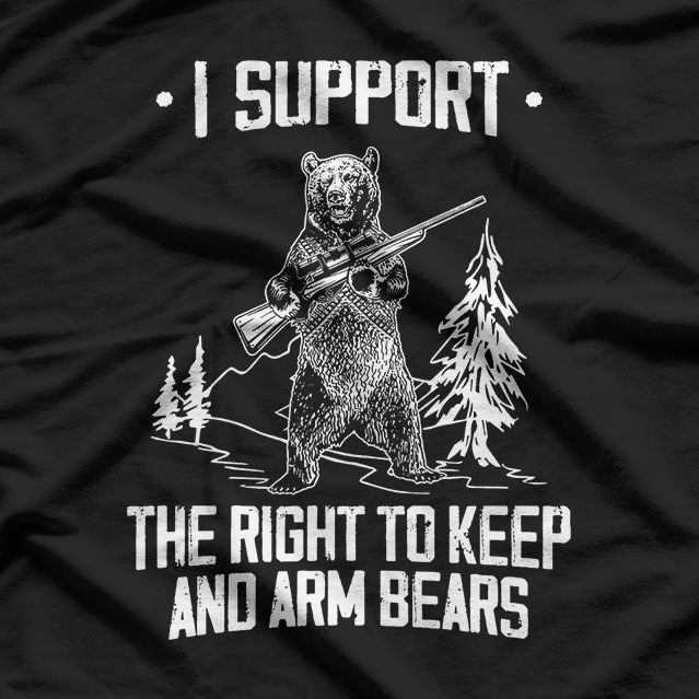 Right to Keep and Arm Bears Funny Pro-Gun T-Shirt