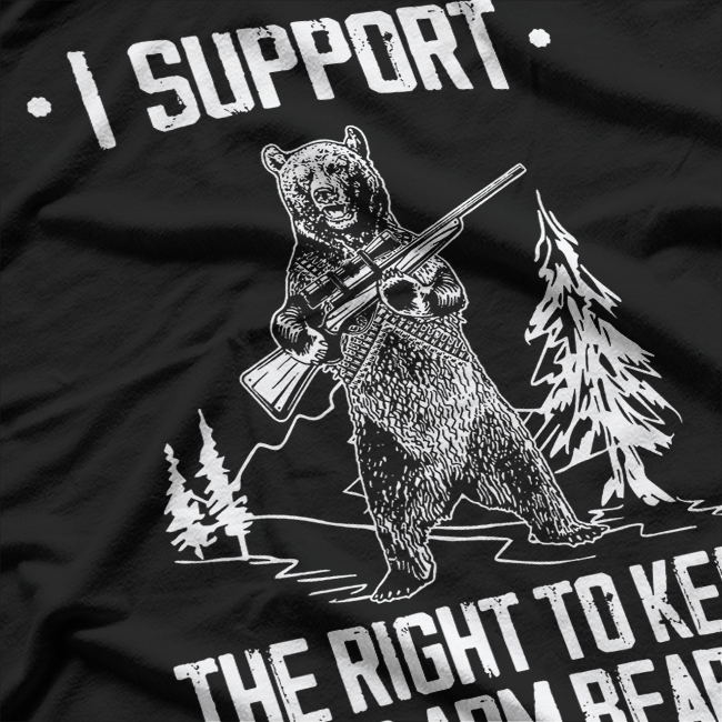 Right to Keep and Arm Bears Funny Pro-Gun T-Shirt