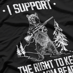 Right to Keep and Arm Bears Funny Pro-Gun T-Shirt