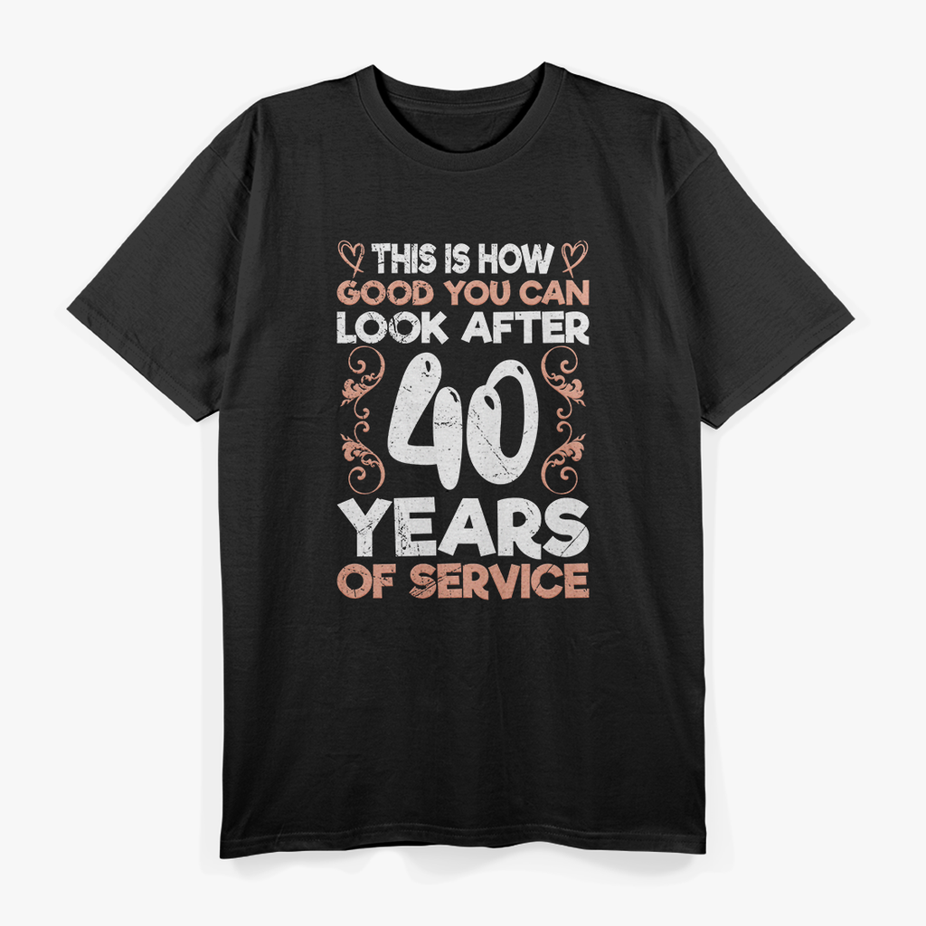 40 Years of Service: Honor & Dedication T-Shirt