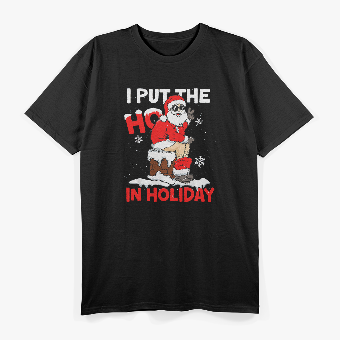 Holiday Funny Santa Toilet – Christmas Pajama Humor T-Shirt