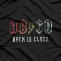 Retro ABCD Alphabet Back to School 80s 90s Nostalgic Teacher T-Shirt