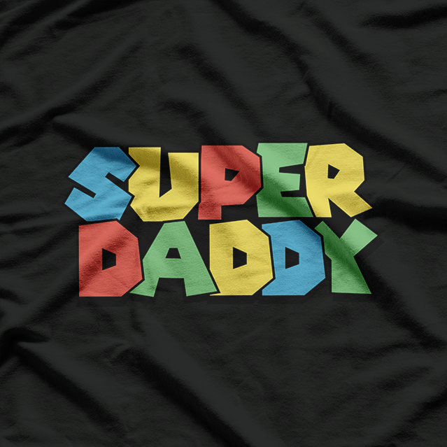 Super Daddy – Retro Gamer Dad Tribute T-Shirt