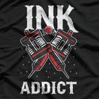 Ink Addict Tattooed Design T-Shirt