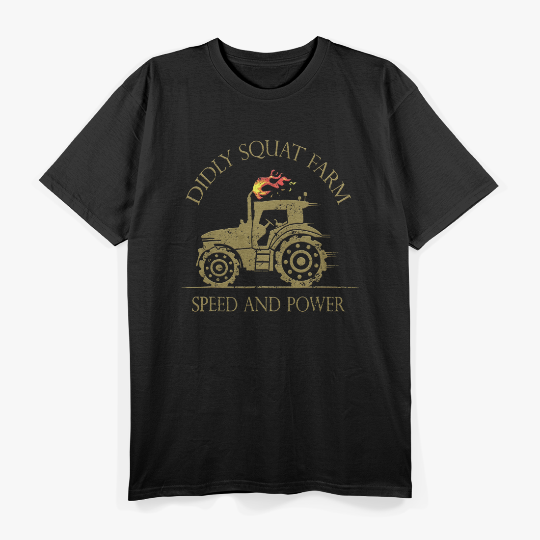 Perfect Tractor Design Diddly Squat Farm Speed And Power T-Shirt