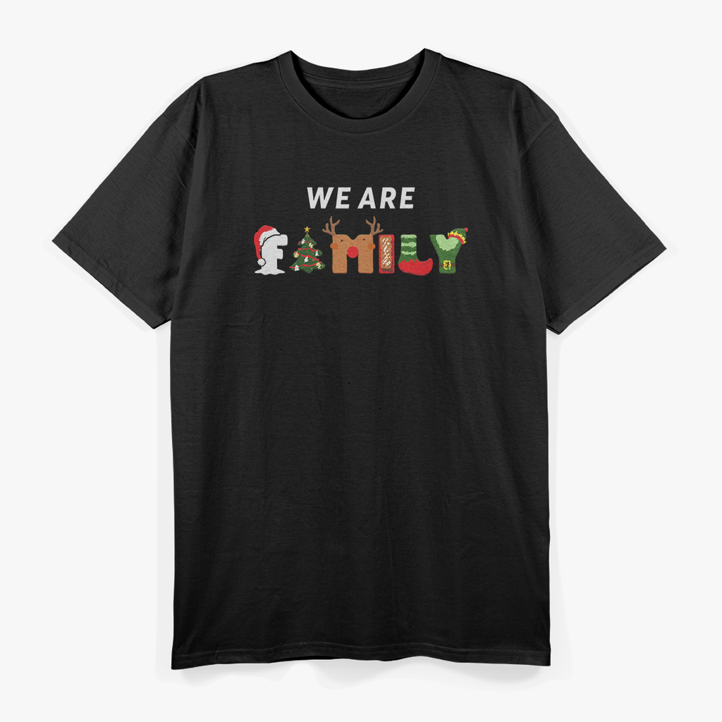 We Are Family Matching Christmas Pajamas Holiday Gift T-Shirt