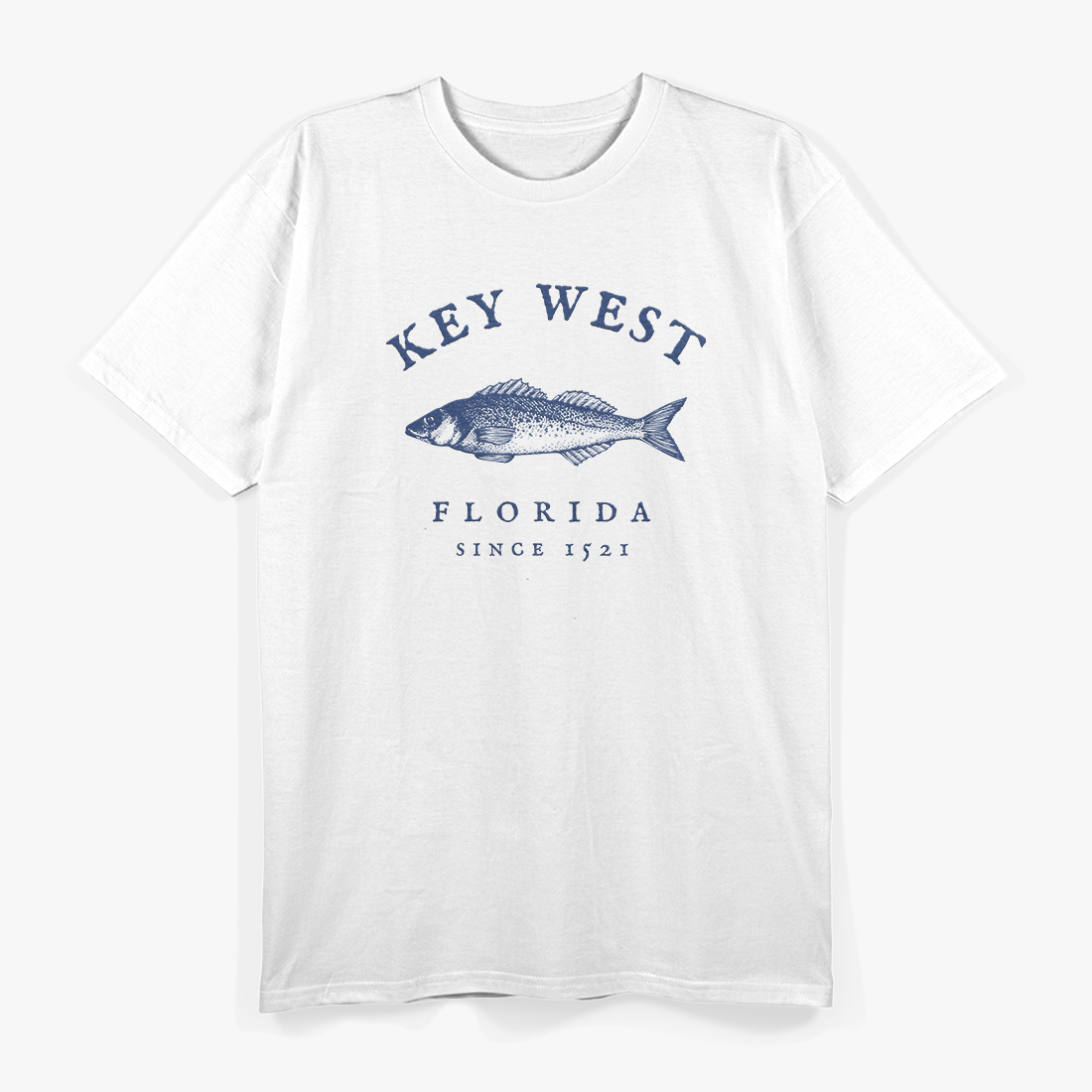 Key West Florida Vintage Fishing Fisherman Ocean Lover T-Shirt