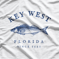 Key West Florida Vintage Fishing Fisherman Ocean Lover T-Shirt