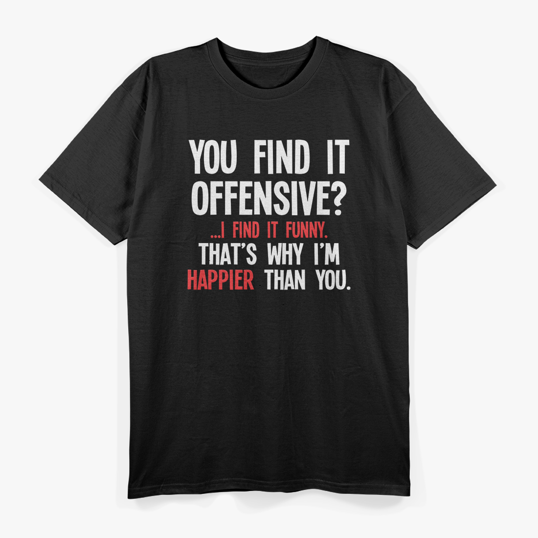 You Find It Offensive? I Find It Funny - Bold Humor T-Shirt