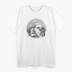 Skull with Morel Mushrooms - Hunting & Mycology T-Shirt