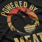 Powered By Meat Funny Carnivore Steak Lover Vintage T-Shirt