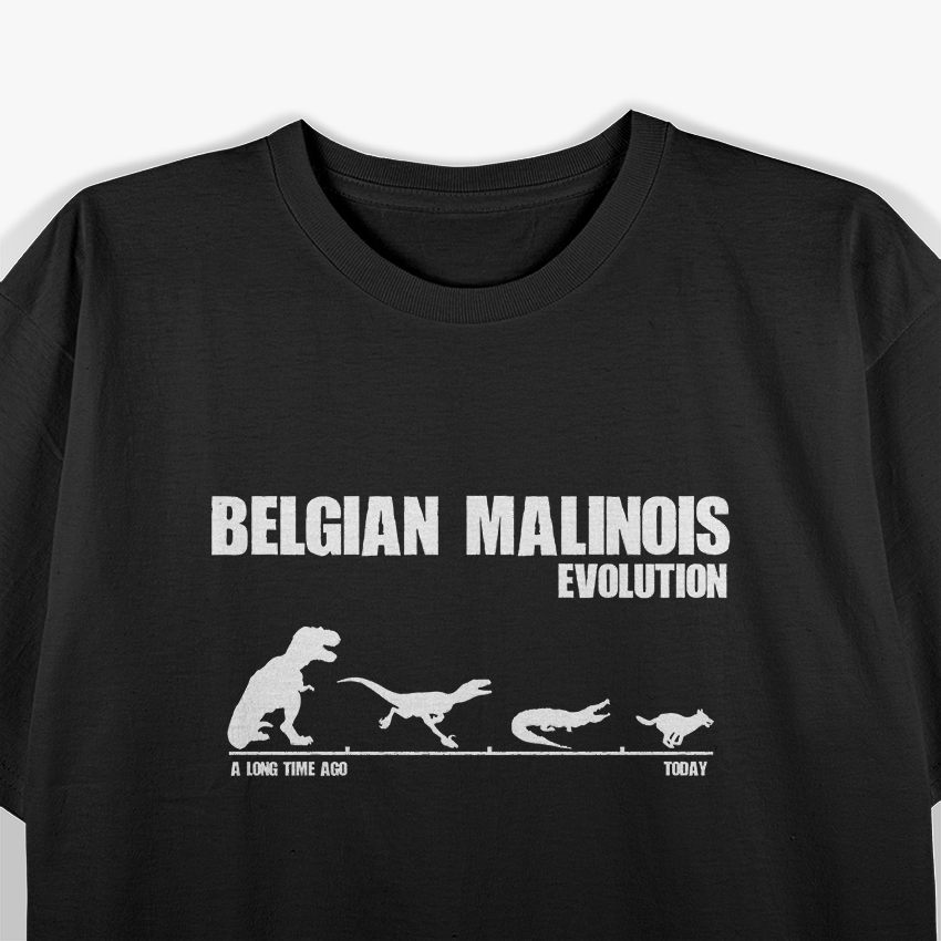 Belgian Malinois Evolution Funny Smart Dog Owner Gift T-Shirt