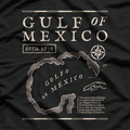 Gulf of Mexico 1672 Historic Map Nautical Ocean Adventure T-Shirt