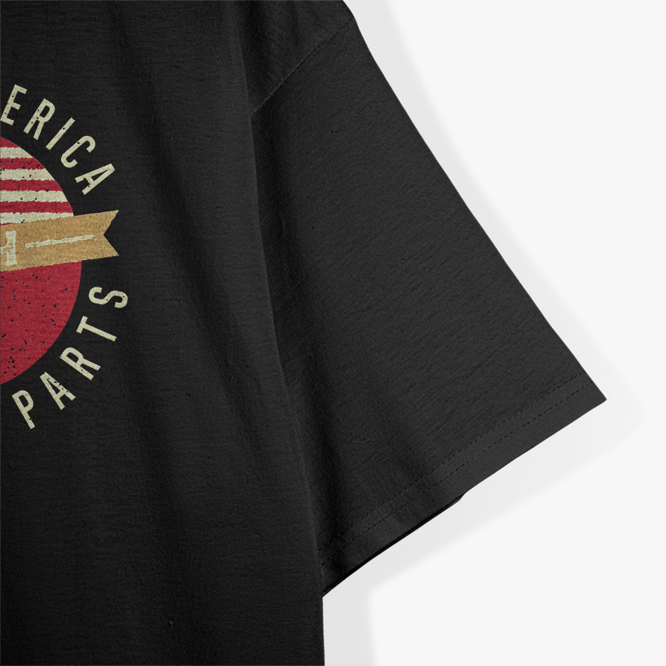 Made in America with Mexican Parts USA Mexico Flag T-Shirt