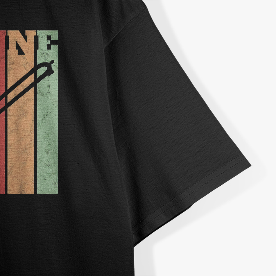 Retro Trombone Trombonist Musical Instrument T-Shirt