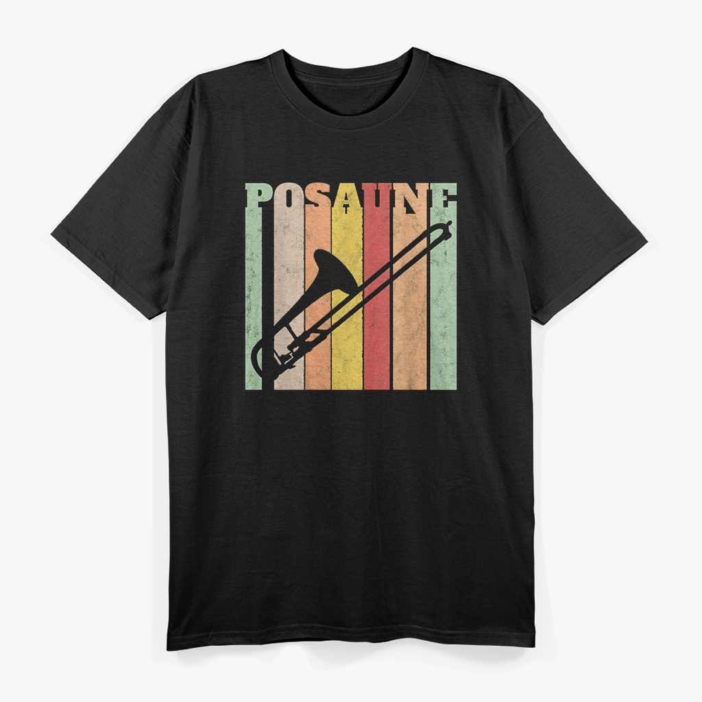 Retro Trombone Trombonist Musical Instrument T-Shirt