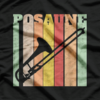 Retro Trombone Trombonist Musical Instrument T-Shirt