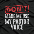 Funny Pastor Christian Preacher Priest Church Humor T-Shirt