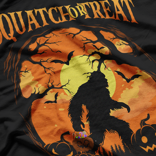 Squatch or Treat Bigfoot Sasquatch Halloween Fun T-Shirt