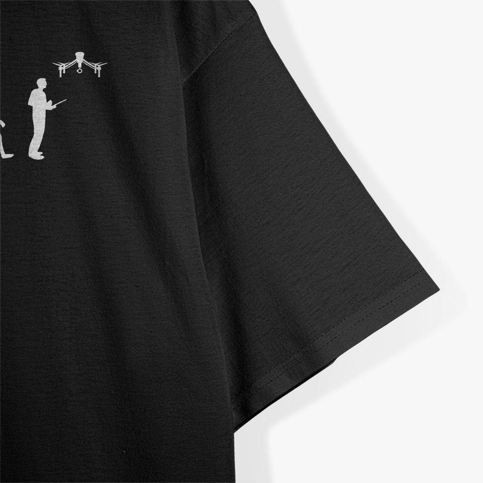Evolution of Man Flying Drone T-Shirt