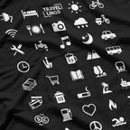 Icon Travel Language - Functional Traveler Backpacking T-Shirt