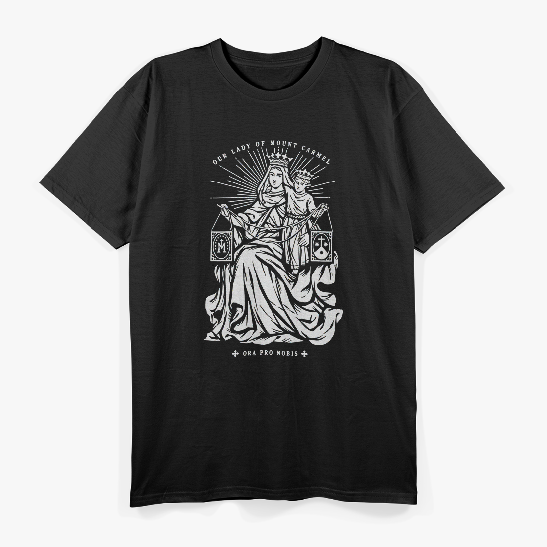Our Lady of Mount Carmel Catholic Faith T-Shirt