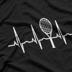 Tennis Heartbeat Player Passion for the Court Sports T-Shirt