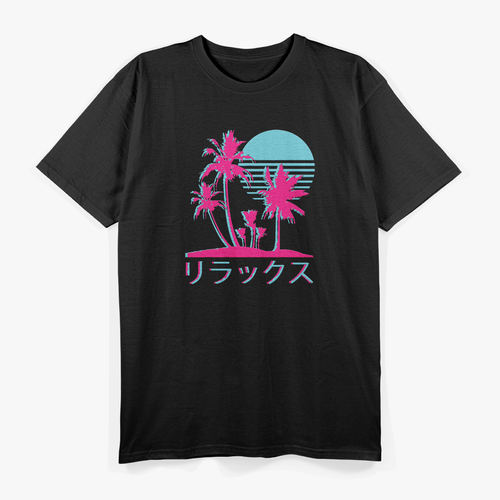 Aesthetic Vaporwave Retro 1980s 1990s Vintage Cyberpunk T-Shirt